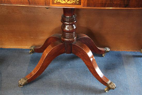 A pair of Regency rosewood card tables, W.2ft 11in. D.1ft 5.5in. H.2ft 4in.